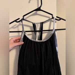 Cloud Print Tank Top with Sports Bra